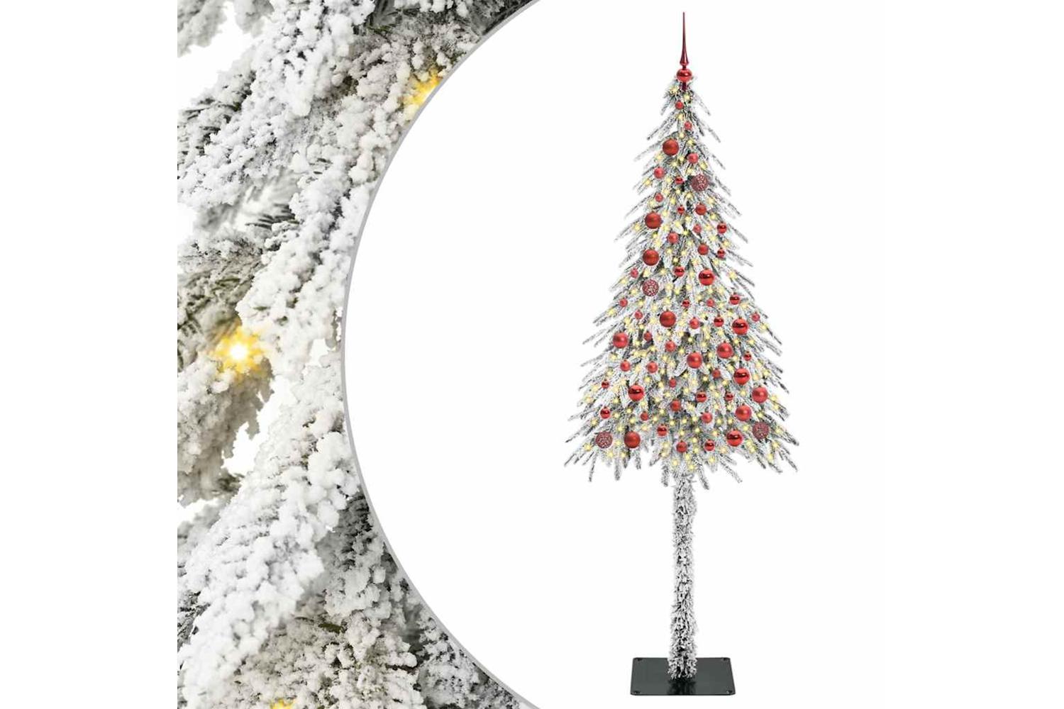 Vidaxl Christmas Tree With 300 Leds White 210 Cm Pe And Steel