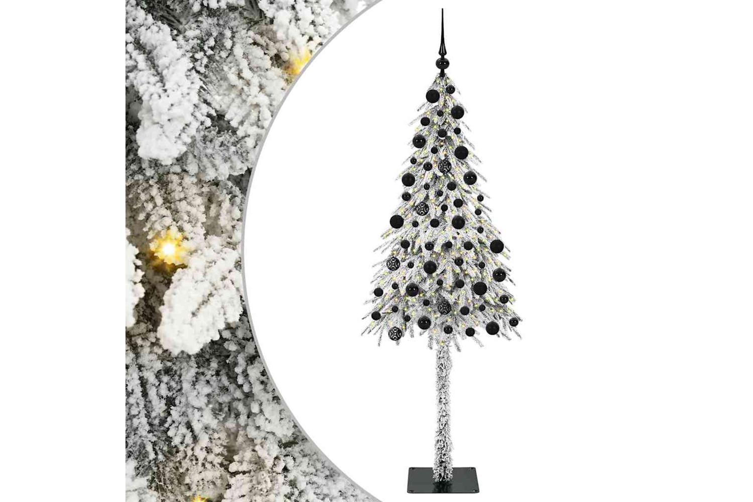 Vidaxl Christmas Tree With 300 Leds White 210 Cm Pe And Steel
