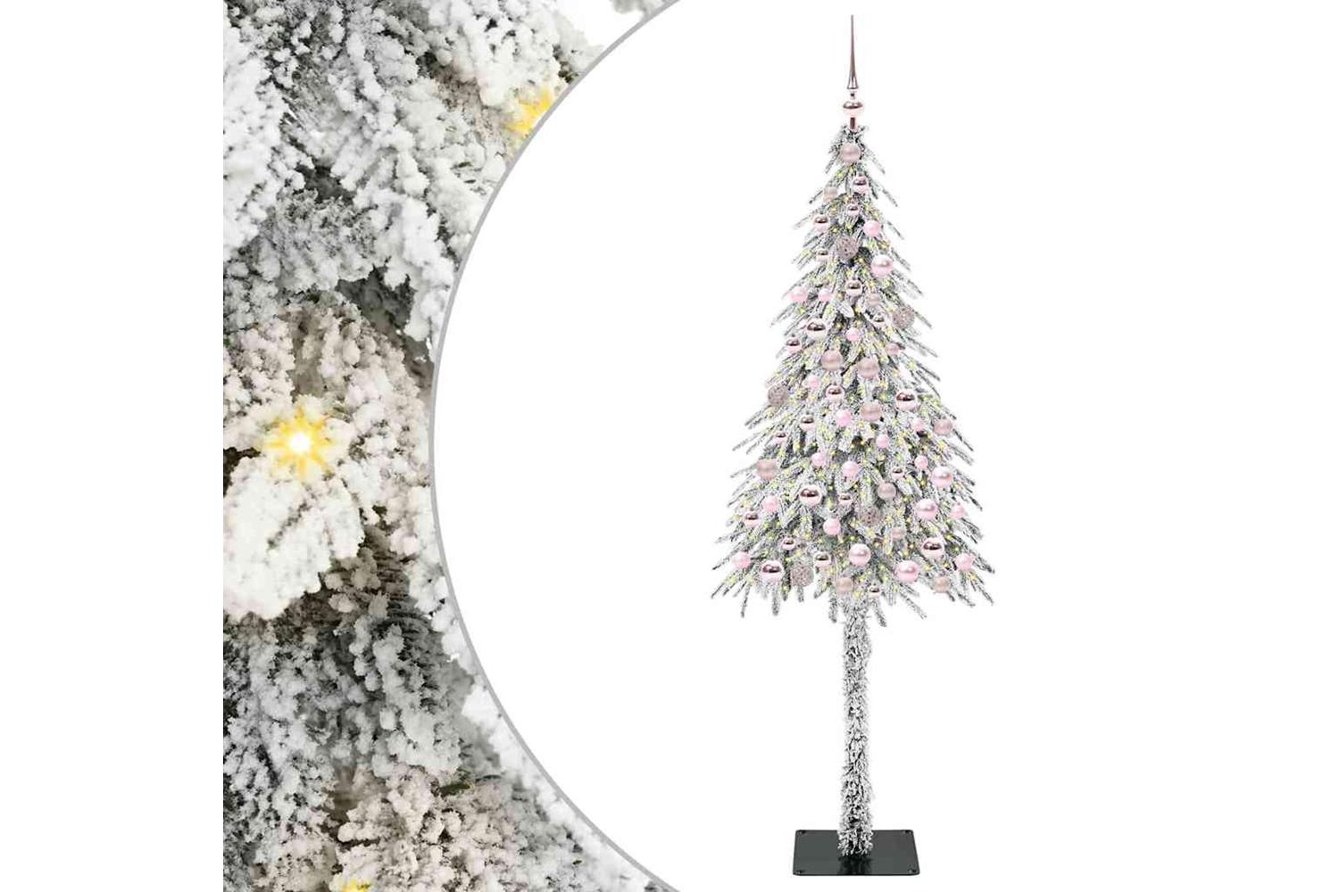 Vidaxl Christmas Tree With 300 Leds White 210 Cm Pe And Steel