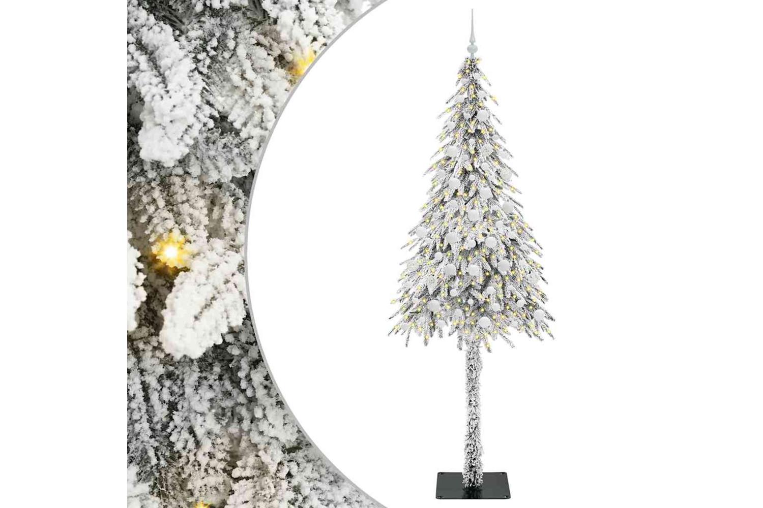 Vidaxl Christmas Tree With 300 Leds White 210 Cm Pe And Steel