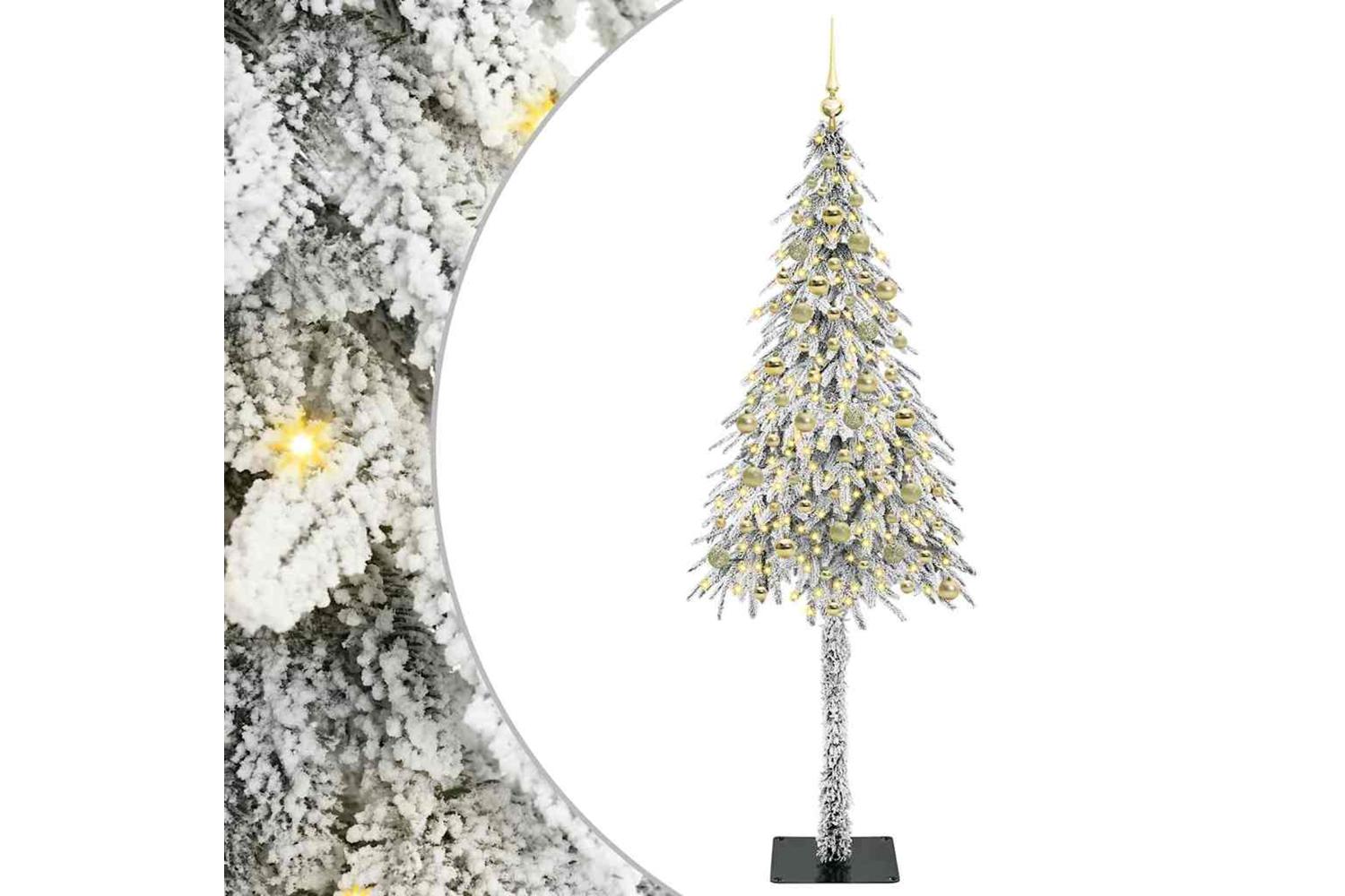 Vidaxl Christmas Tree With 300 Leds White 210 Cm Pe And Steel