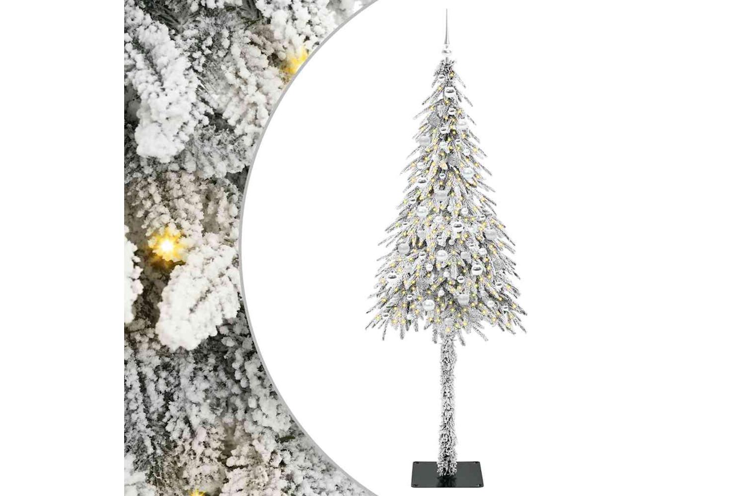 Vidaxl Christmas Tree With 300 Leds White 210 Cm Pe And Steel