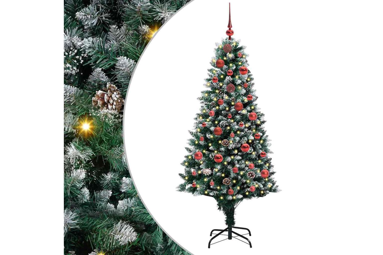 Vidaxl Artificial Christmas Tree With 150 Leds With Stand Green 150 Cm