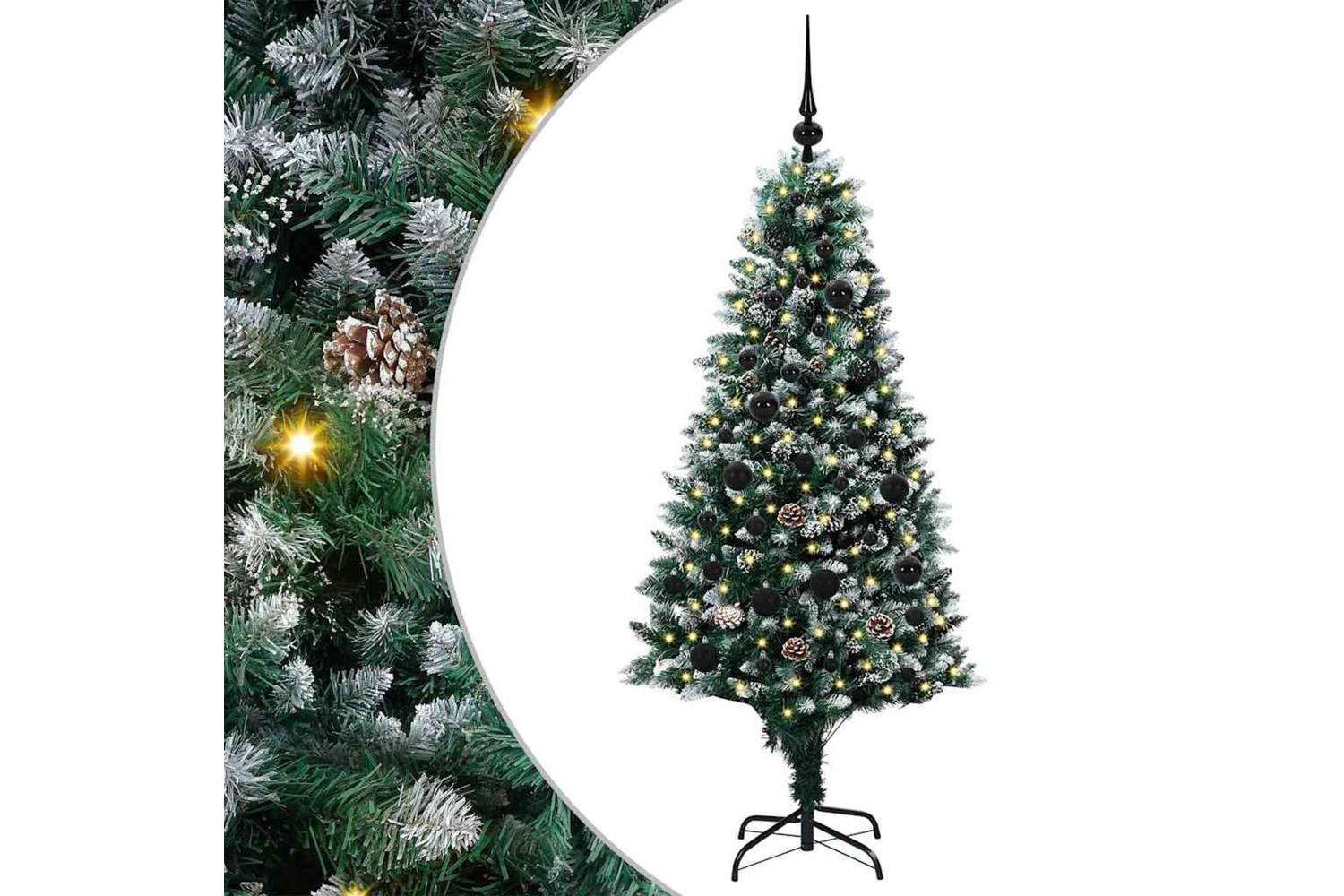 Vidaxl Artificial Christmas Tree With 150 Leds With Stand Green 150 Cm