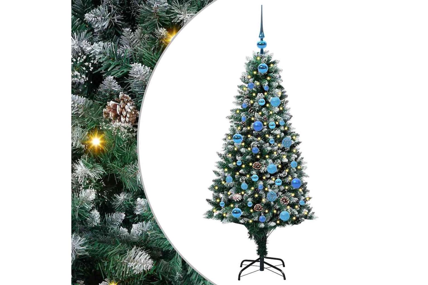 Vidaxl Artificial Christmas Tree With 150 Leds With Stand Green 150 Cm