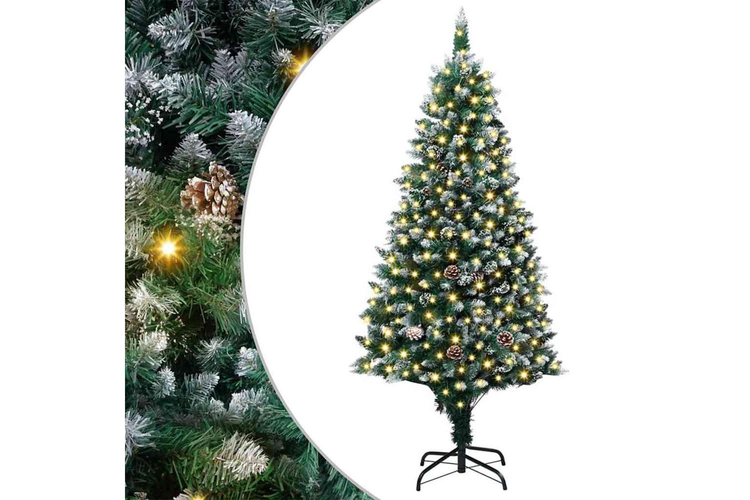 Vidaxl Artificial Christmas Tree With 300 Leds With Stand Green 180 Cm