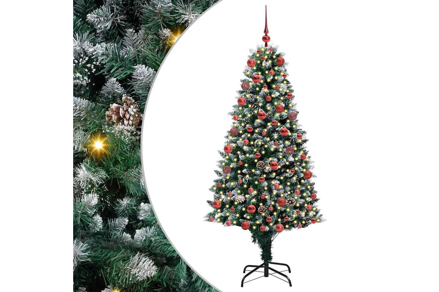 Vidaxl Artificial Christmas Tree With 300 Leds With Stand Green 180 Cm