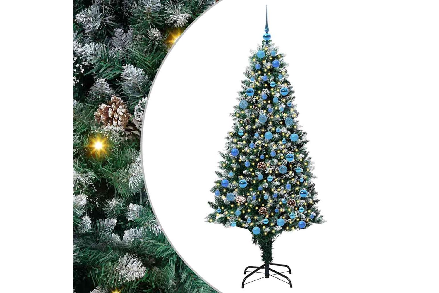 Vidaxl Artificial Christmas Tree With 300 Leds With Stand Green 180 Cm