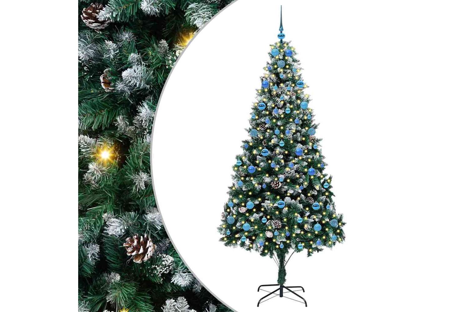 Vidaxl Artificial Christmas Tree With 300 Leds With Stand Green 210 Cm