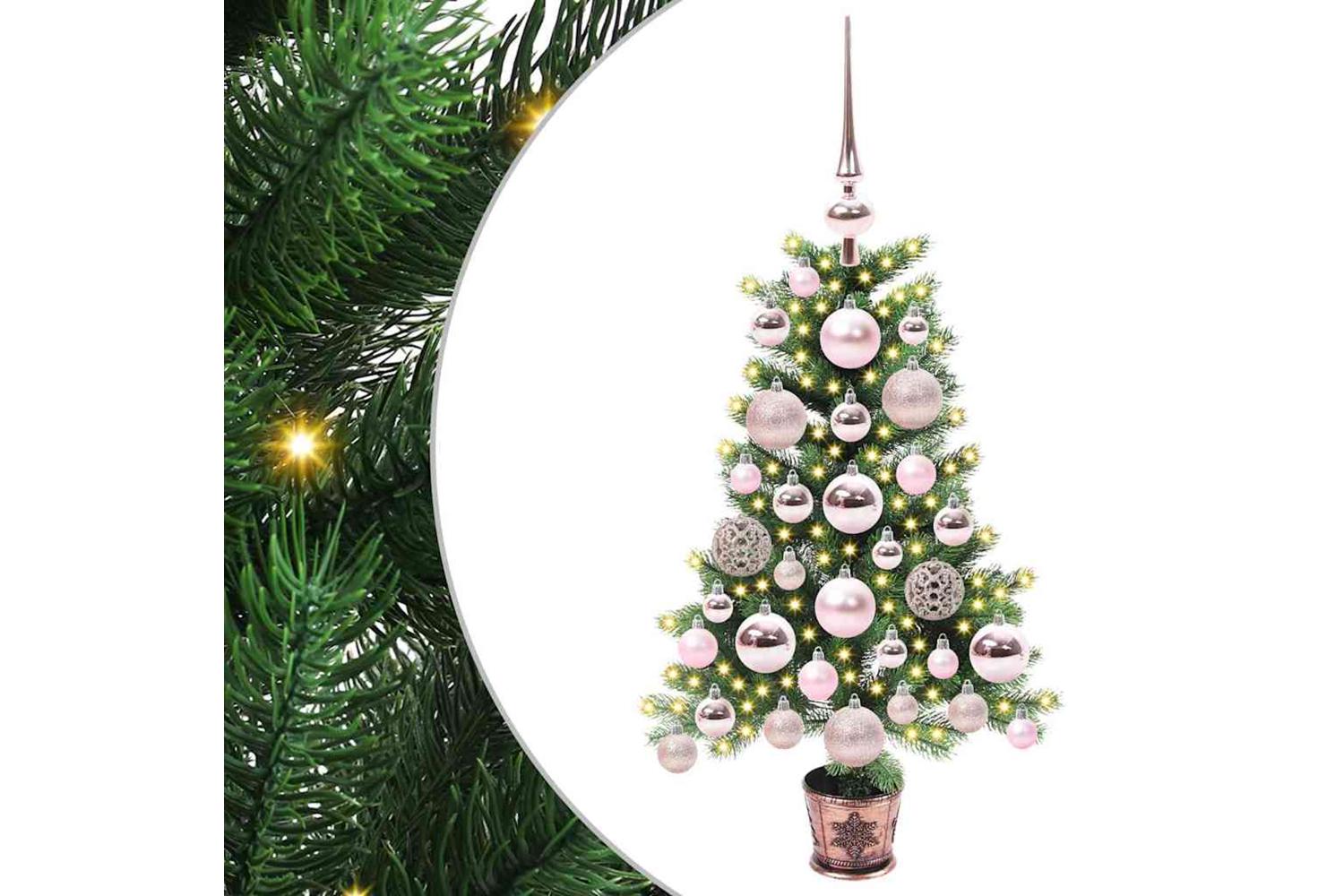 Vidaxl Christmas Tree With 150 Leds With Stand Green 65 Cm Pe