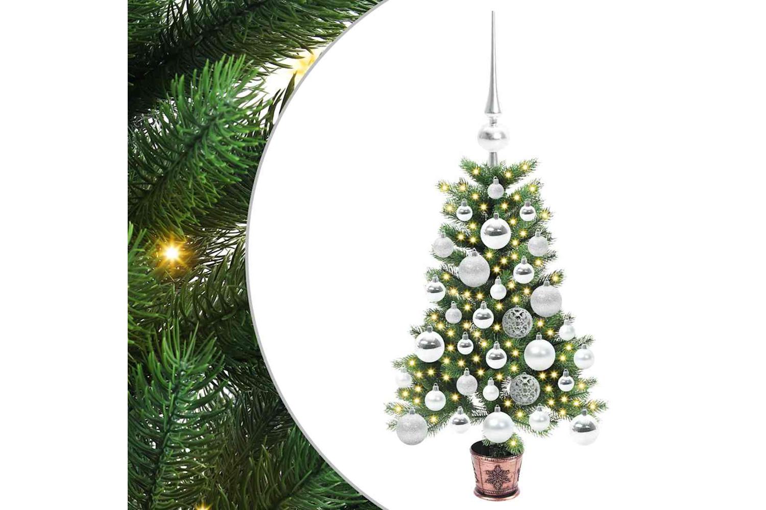 Vidaxl Christmas Tree With 150 Leds With Stand Green 65 Cm Pe