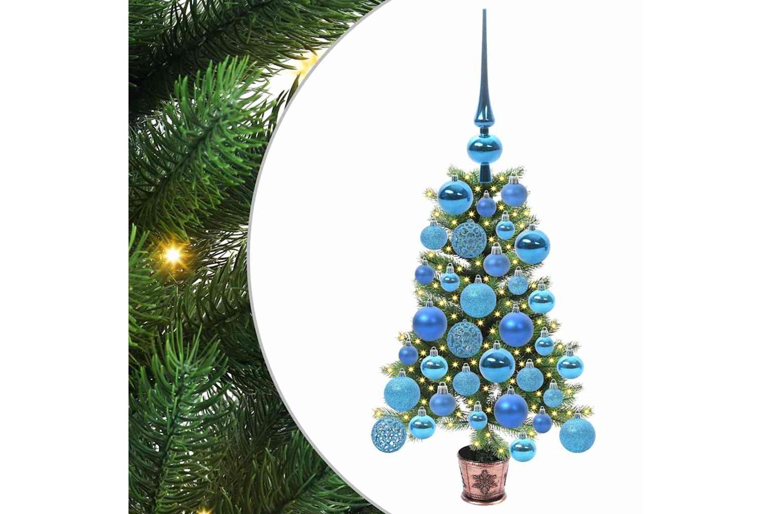 Vidaxl Christmas Tree With 150 Leds With Stand Green 65 Cm Pe