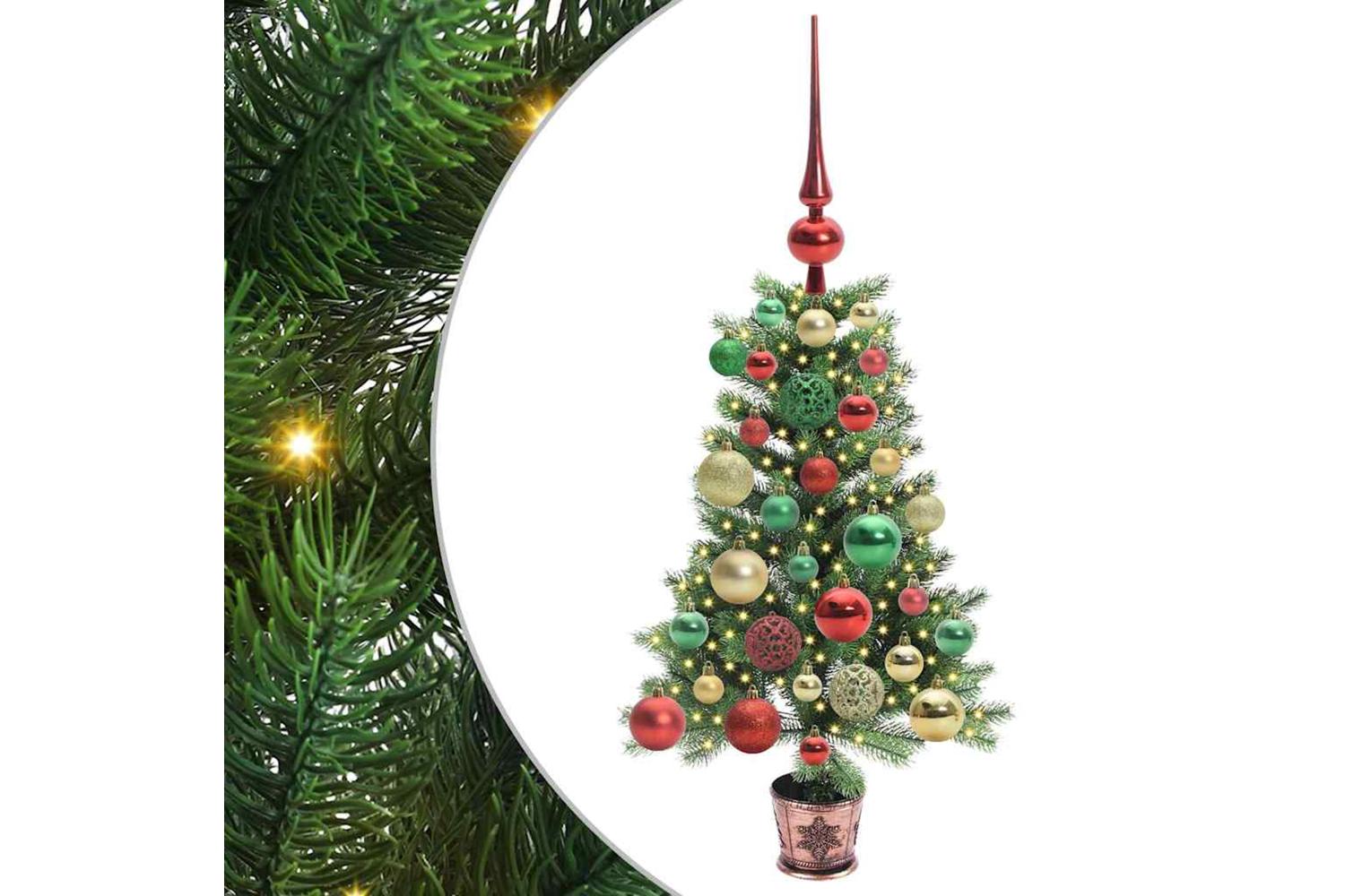 Vidaxl Christmas Tree With 150 Leds With Stand Green 65 Cm Pe