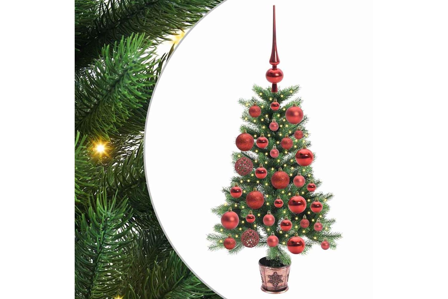 Vidaxl Christmas Tree With 150 Leds With Stand Green 90 Cm Pe