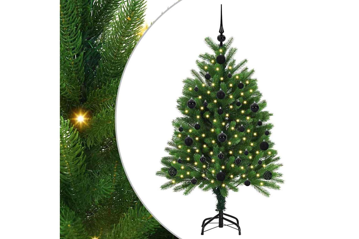 Vidaxl Christmas Tree With 150 Leds With Stand Green 120 Cm Pe