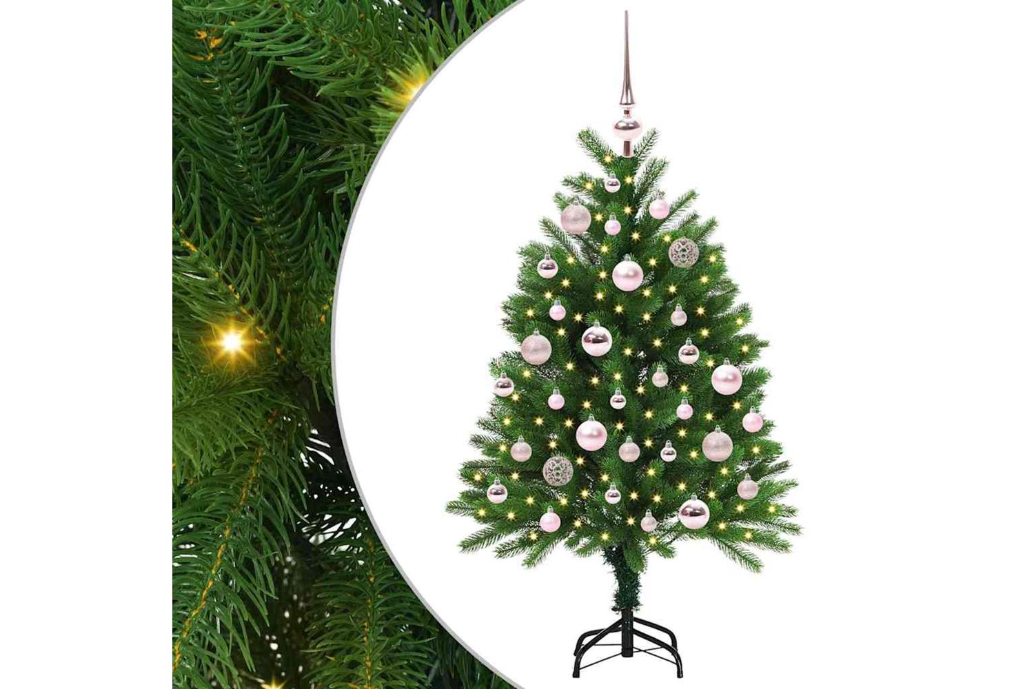 Vidaxl Christmas Tree With 150 Leds With Stand Green 120 Cm Pe