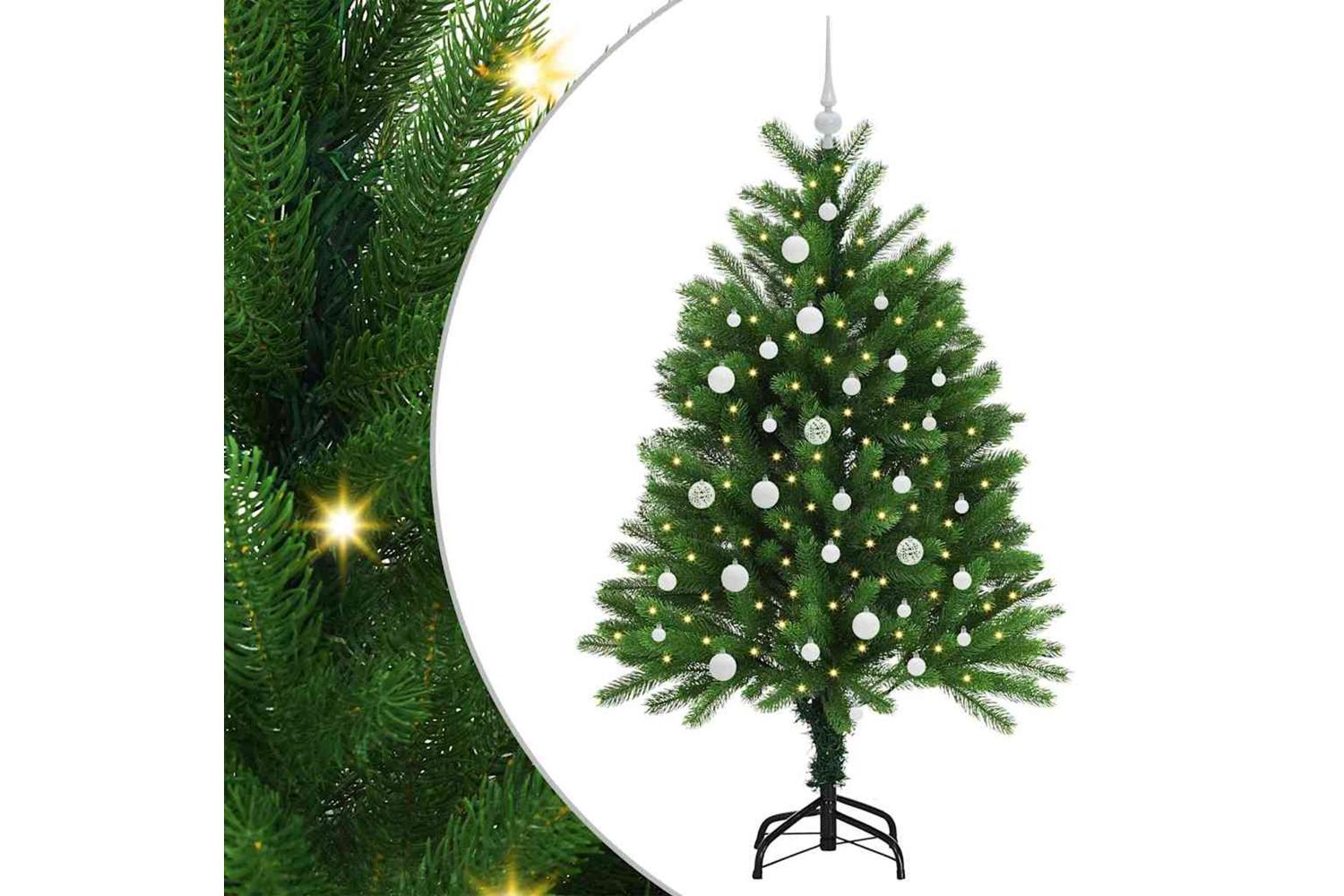 Vidaxl Christmas Tree With 150 Leds With Stand Green 120 Cm Pe