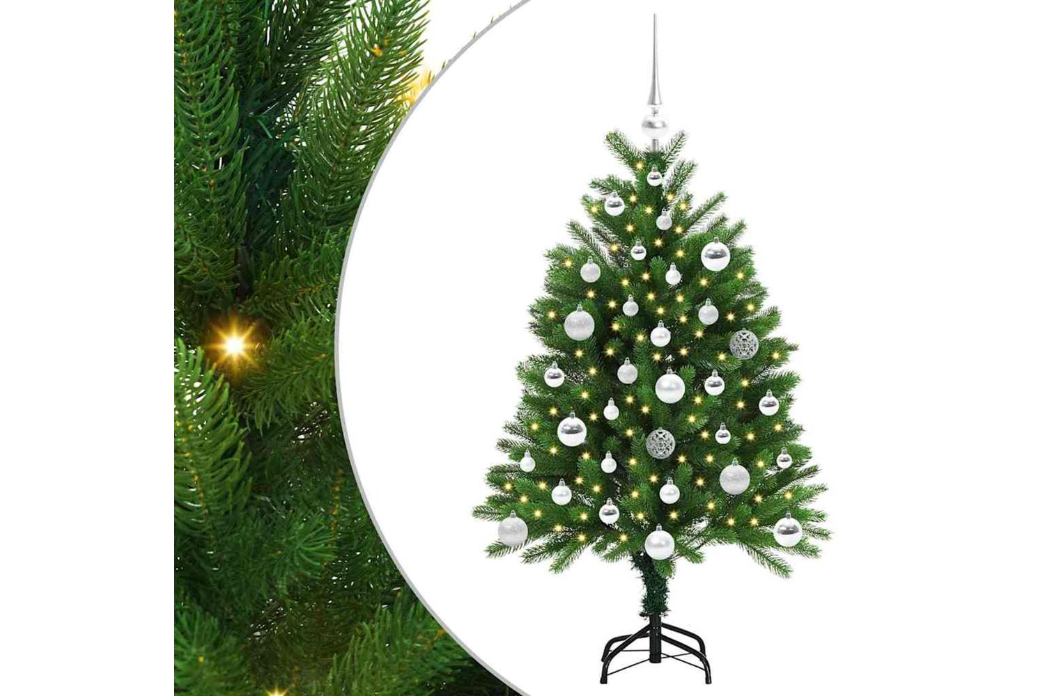 Vidaxl Christmas Tree With 150 Leds With Stand Green 120 Cm Pe
