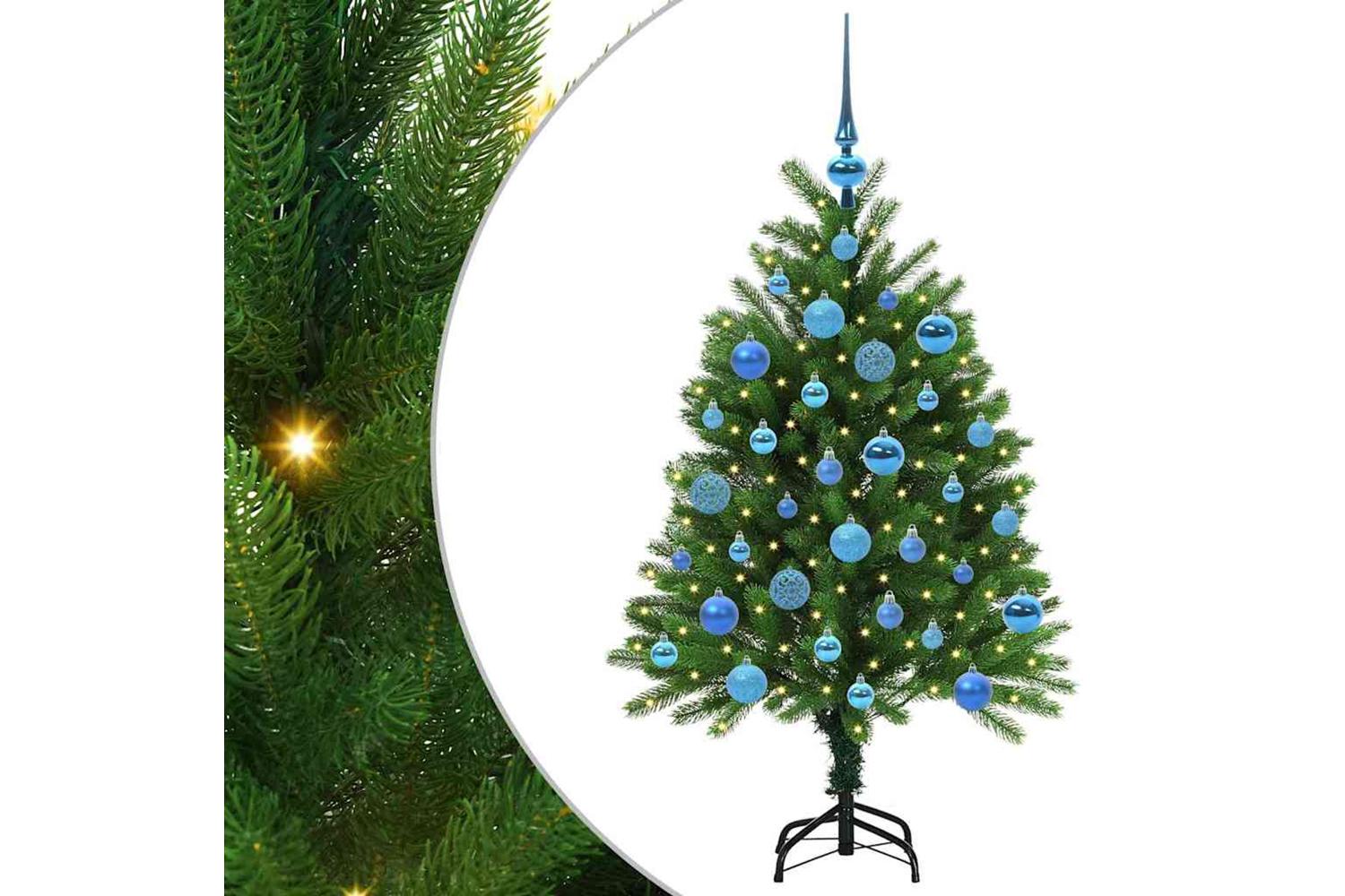 Vidaxl Christmas Tree With 150 Leds With Stand Green 120 Cm Pe