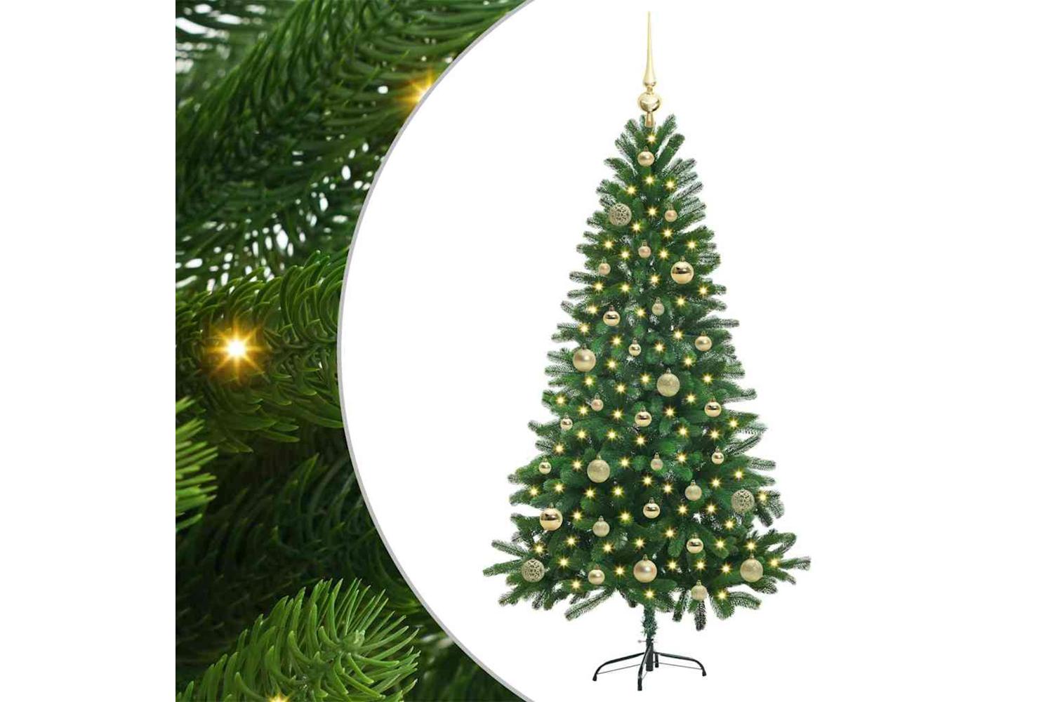 Vidaxl Christmas Tree With 150 Leds With Stand Green 150 Cm Pe