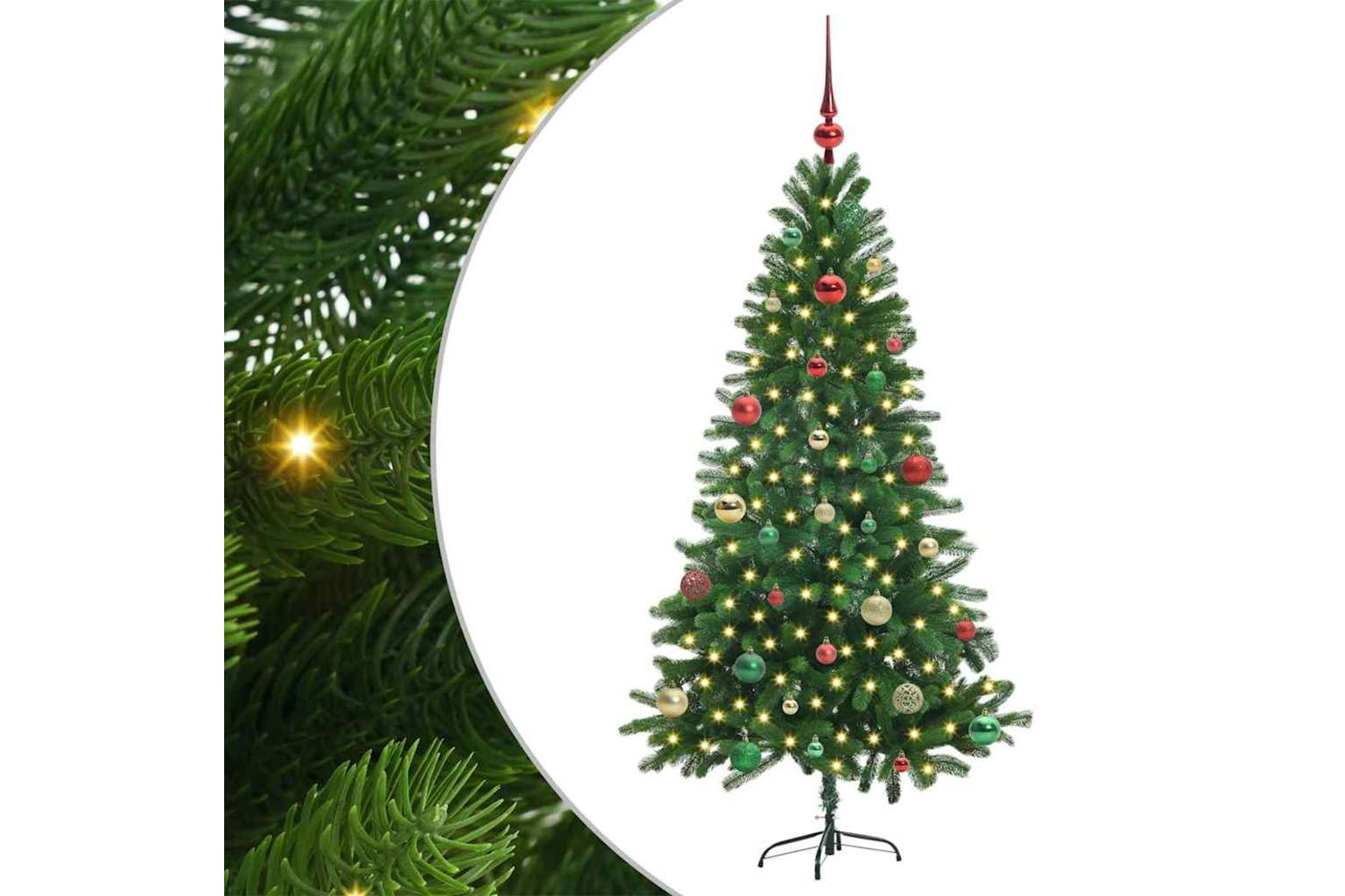 Vidaxl Christmas Tree With 150 Leds With Stand Green 150 Cm Pe