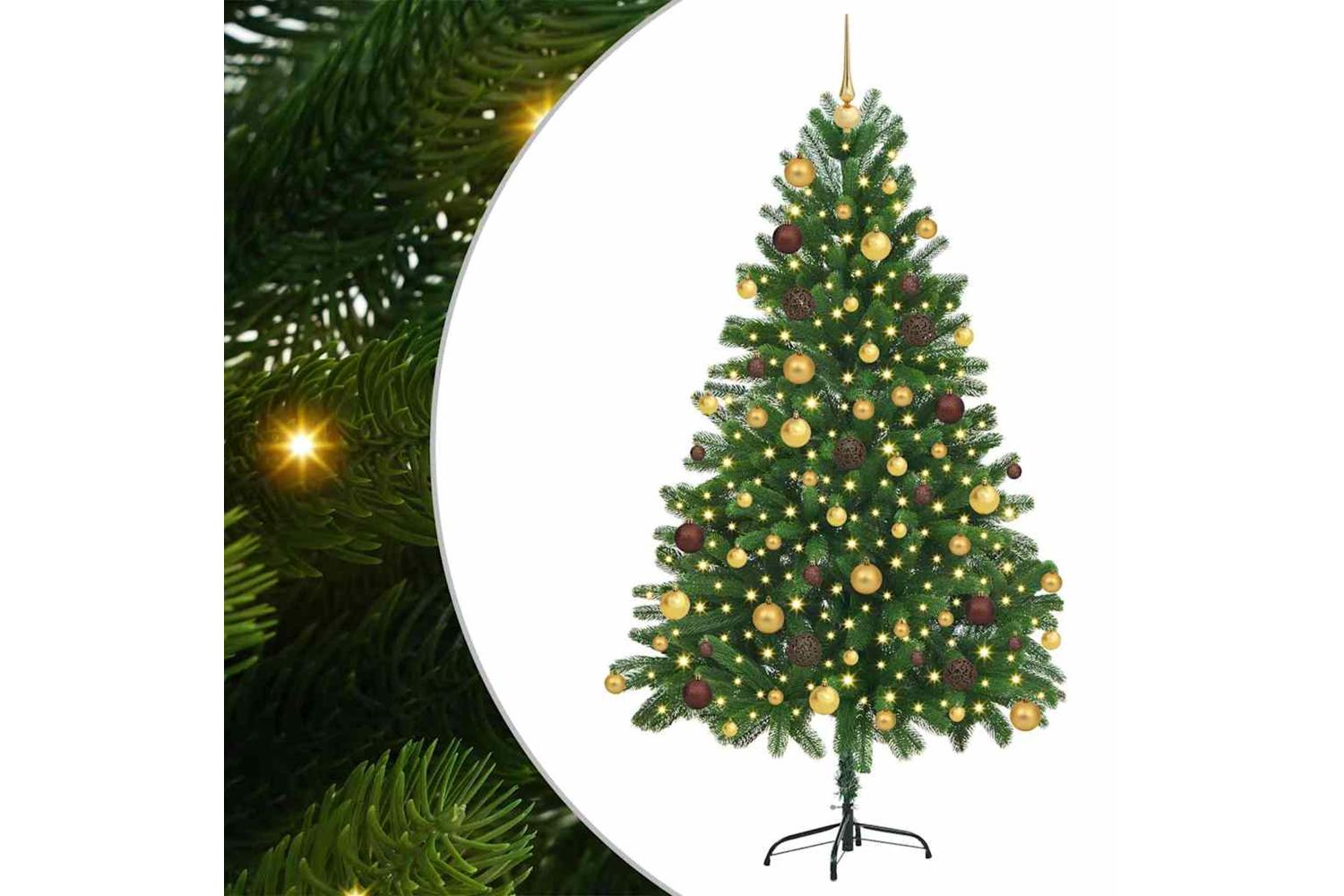 Vidaxl Christmas Tree With 300 Leds With Stand Green 180 Cm Pe