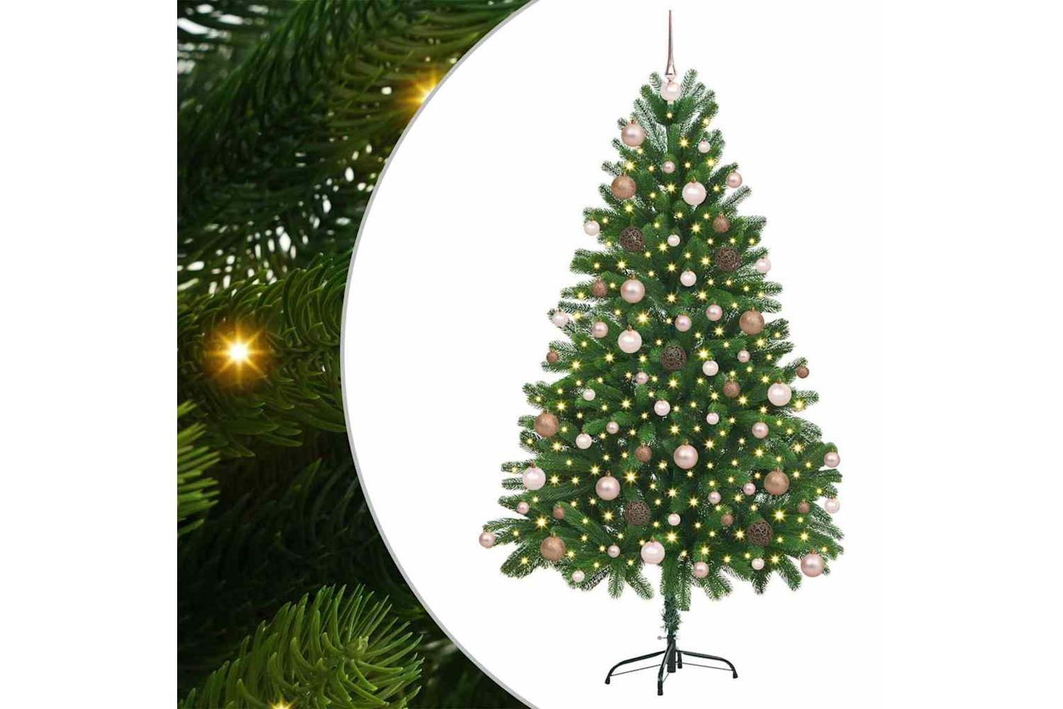 Vidaxl Christmas Tree With 300 Leds With Stand Green 180 Cm Pe