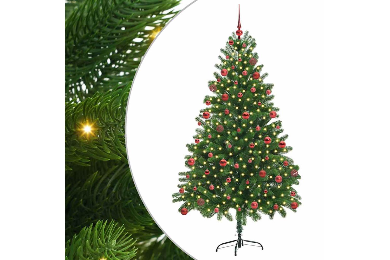 Vidaxl Christmas Tree With 300 Leds With Stand Green 180 Cm Pe