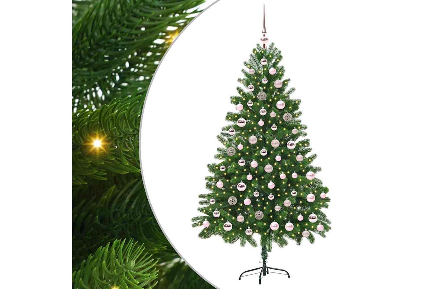 Vidaxl Christmas Tree With 300 Leds With Stand Green 180 Cm Pe