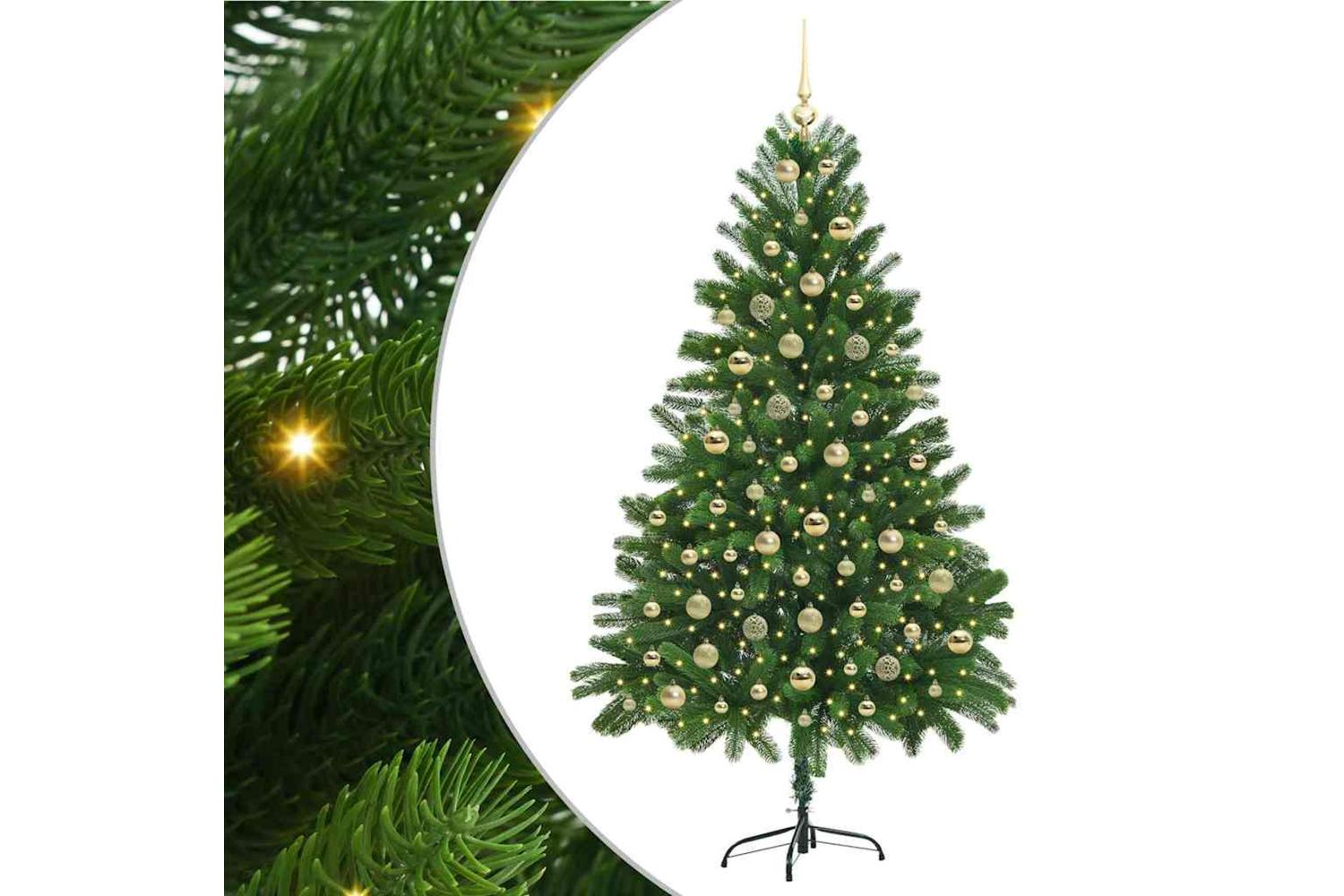 Vidaxl Christmas Tree With 300 Leds With Stand Green 180 Cm Pe