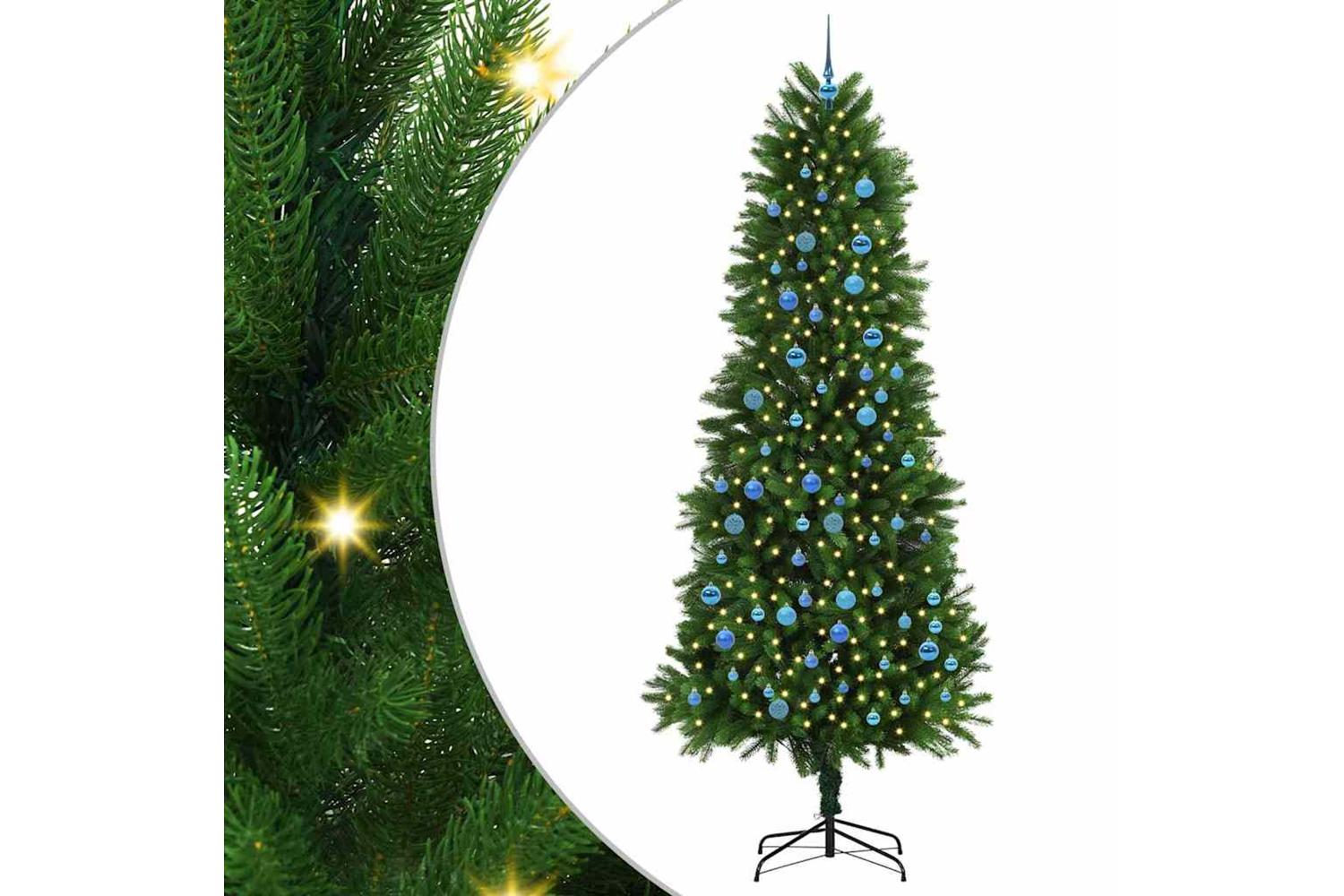 Vidaxl Christmas Tree With 300 Leds With Stand Green 240 Cm Pe