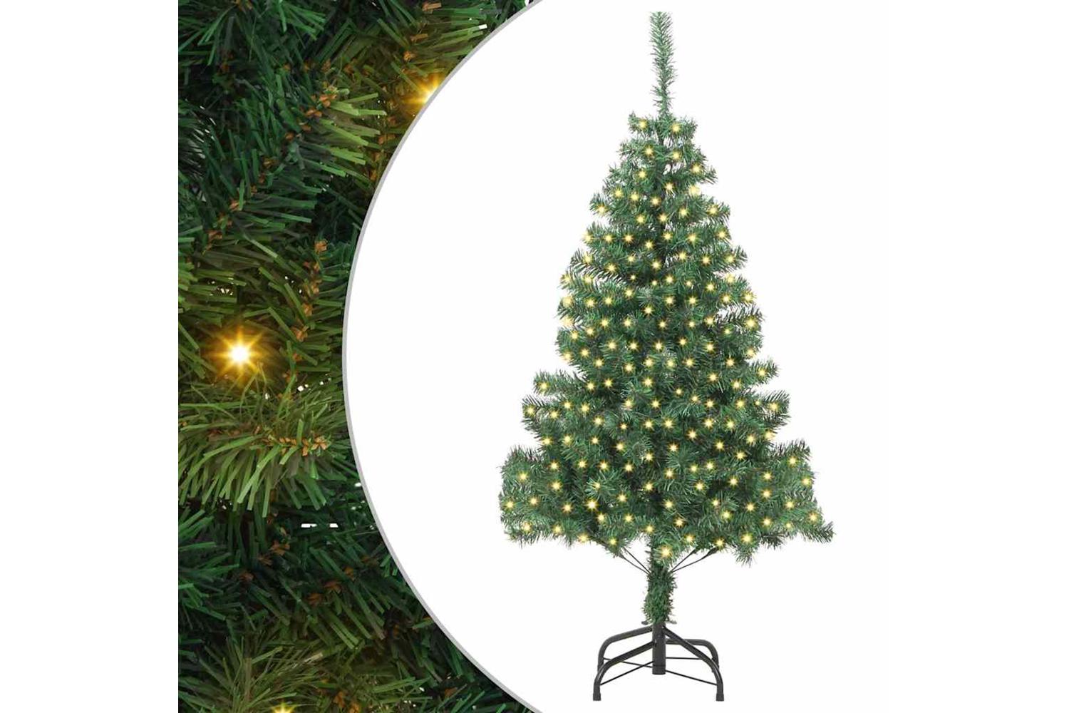 Vidaxl Christmas Tree With 300 Leds With Stand Green 180 Cm Pvc
