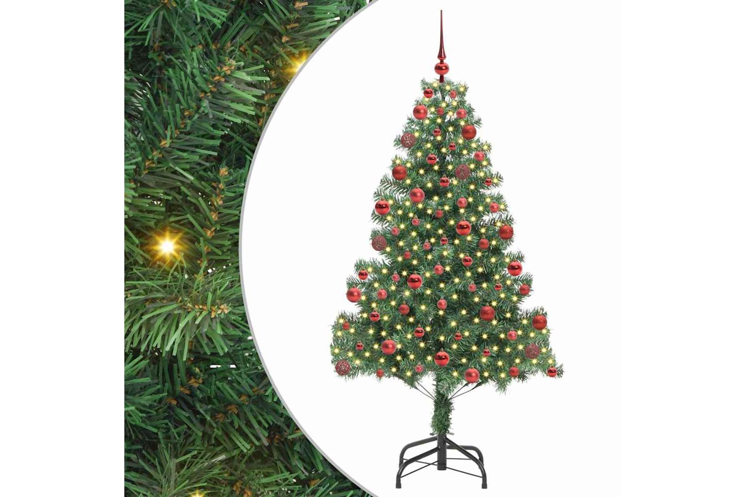 Vidaxl Christmas Tree With 300 Leds With Stand Green 180 Cm Pvc