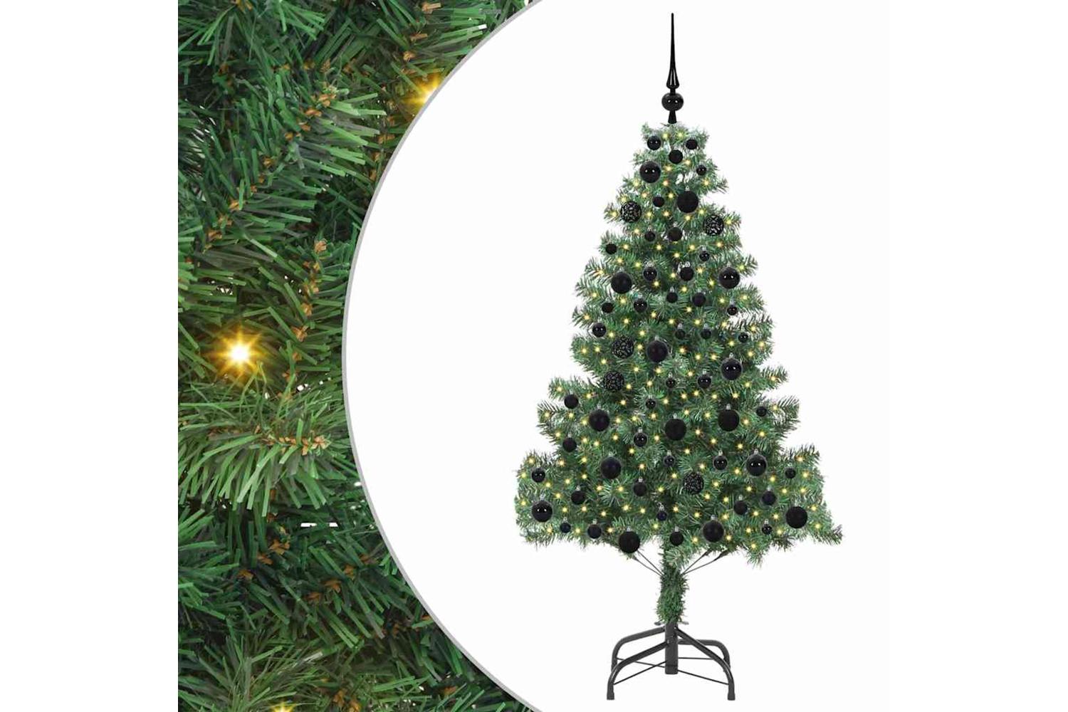 Vidaxl Christmas Tree With 300 Leds With Stand Green 180 Cm Pvc
