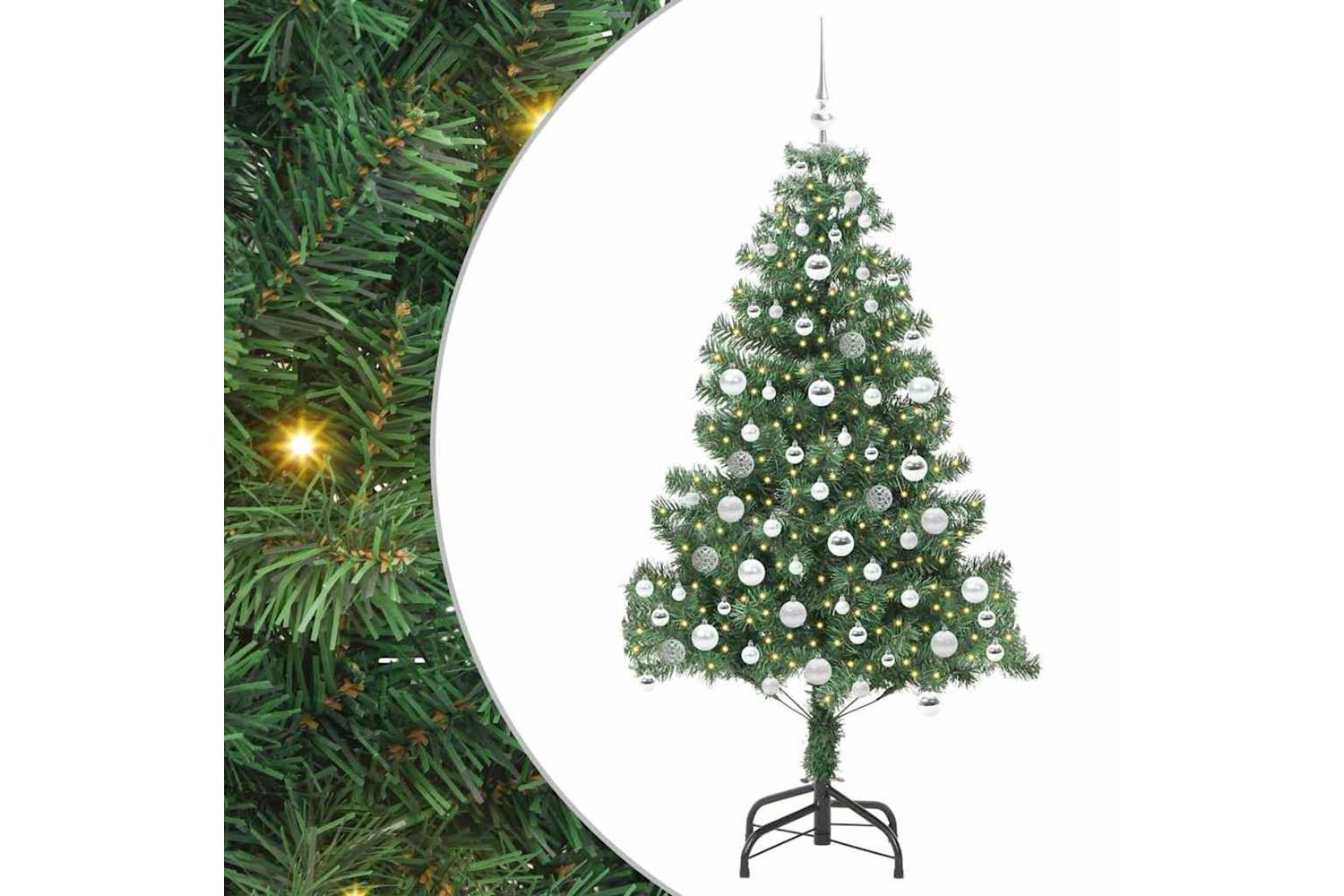 Vidaxl Christmas Tree With 300 Leds With Stand Green 180 Cm Pvc