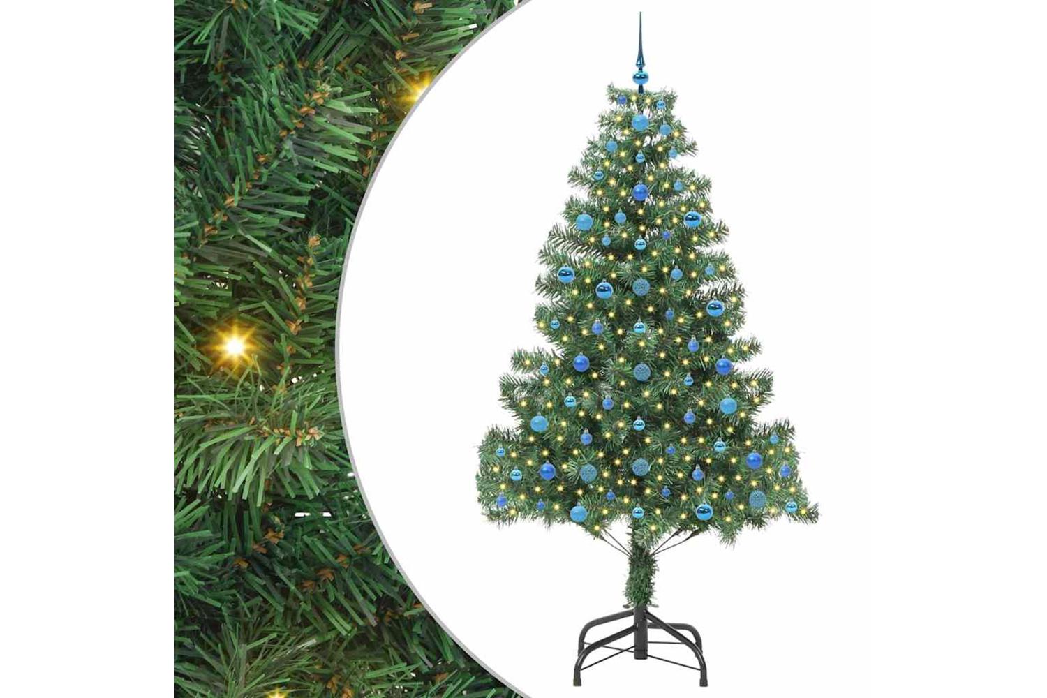 Vidaxl Christmas Tree With 300 Leds With Stand Green 210 Cm Pvc