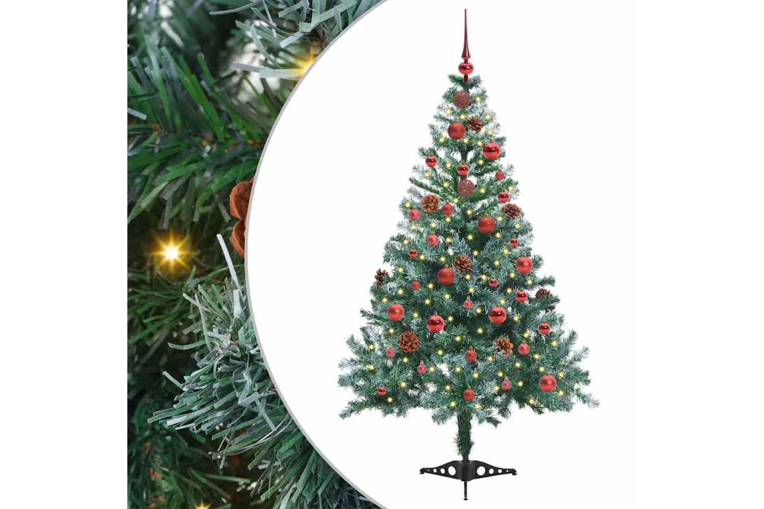 Vidaxl Artificial Christmas Tree With Stand Green 150 Cm Pvc And Steel