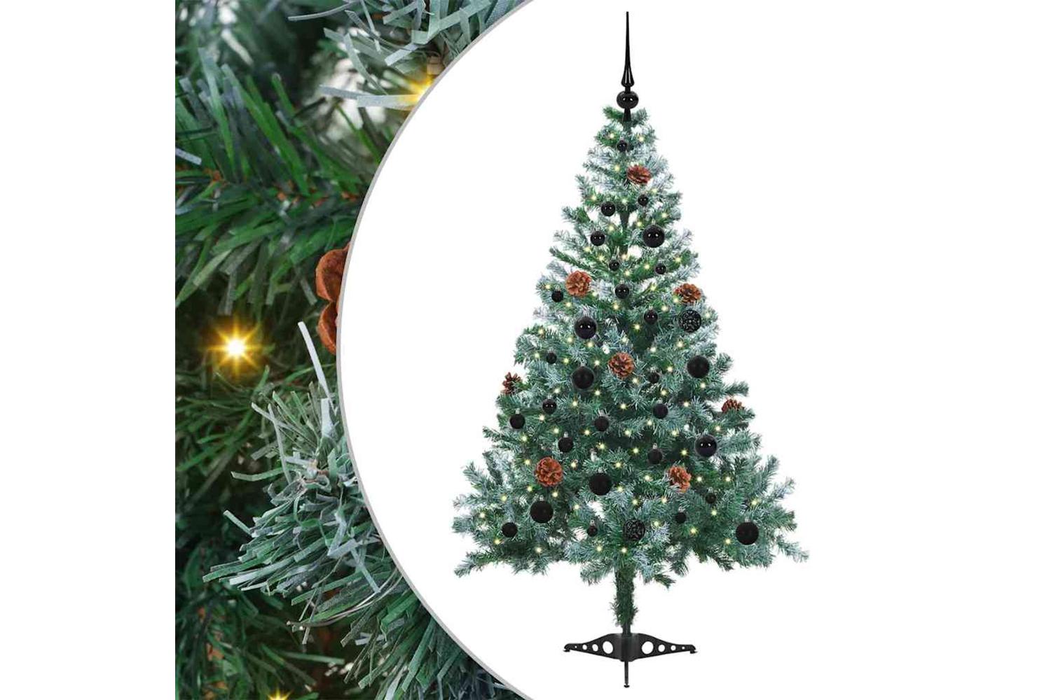 Vidaxl Artificial Christmas Tree With Stand Green 150 Cm Pvc And Steel