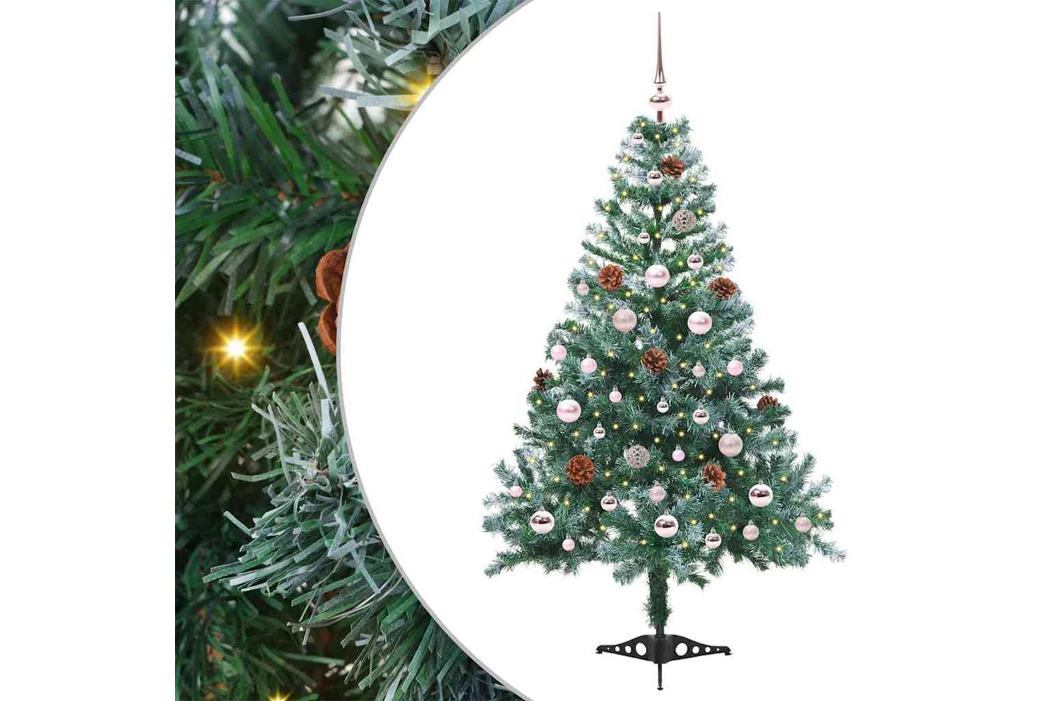 Vidaxl Artificial Christmas Tree With Stand Green 150 Cm Pvc And Steel