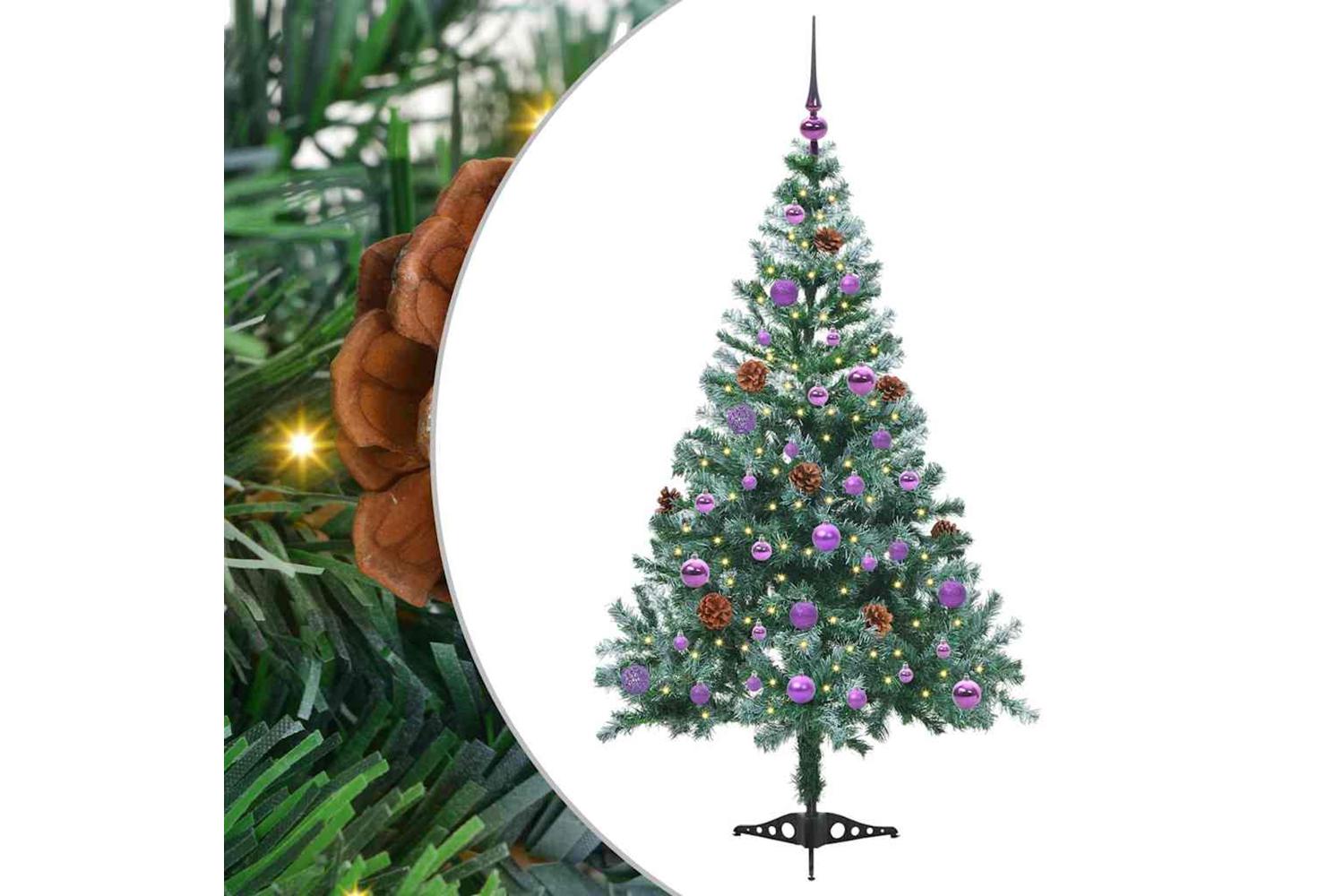 Vidaxl Artificial Christmas Tree With Stand Green 150 Cm Pvc And Steel