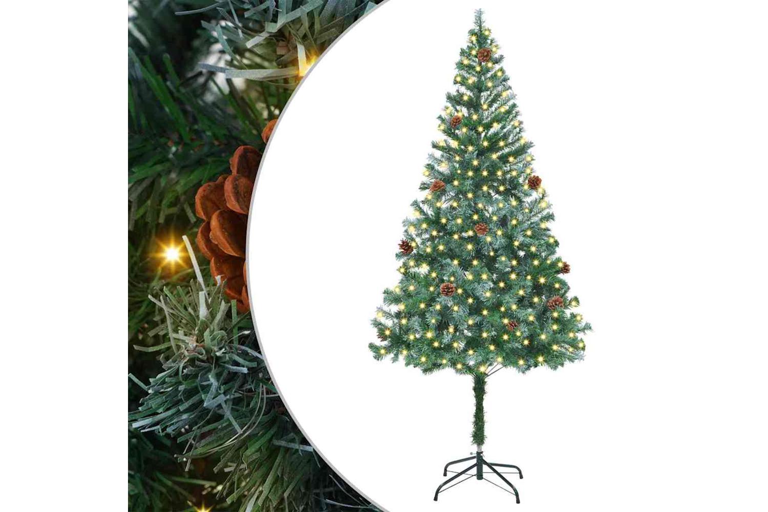 Vidaxl Artificial Christmas Tree With Stand Green 180 Cm Pvc And Steel