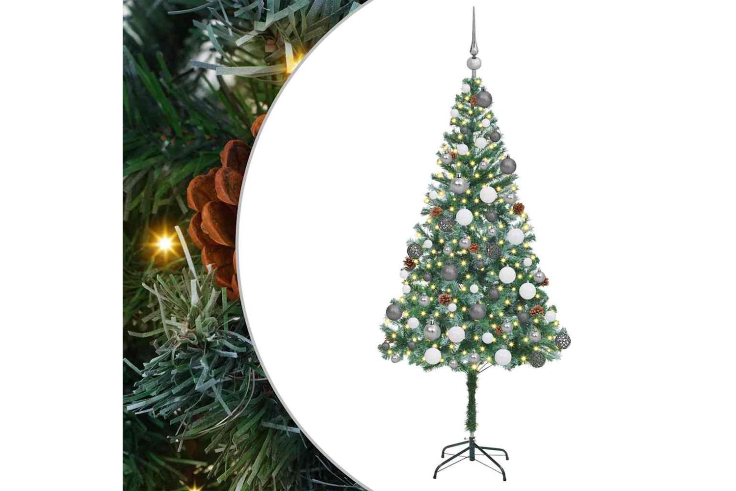 Vidaxl Artificial Christmas Tree With Stand Green 180 Cm Pvc And Steel