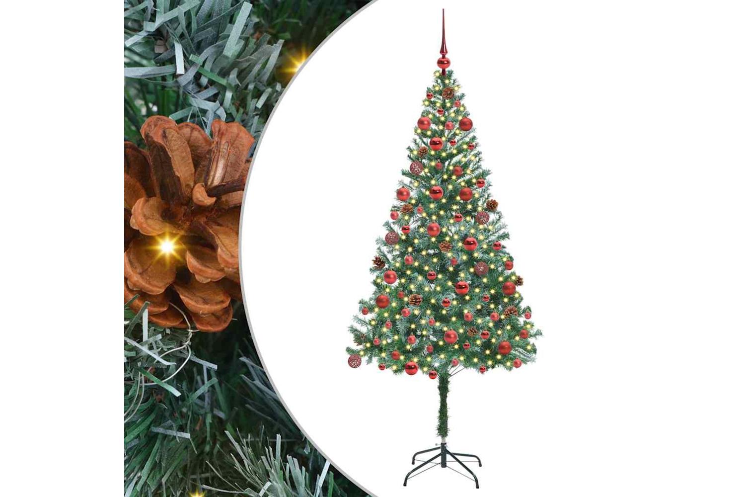 Vidaxl Artificial Christmas Tree With Stand Green 180 Cm Pvc And Steel