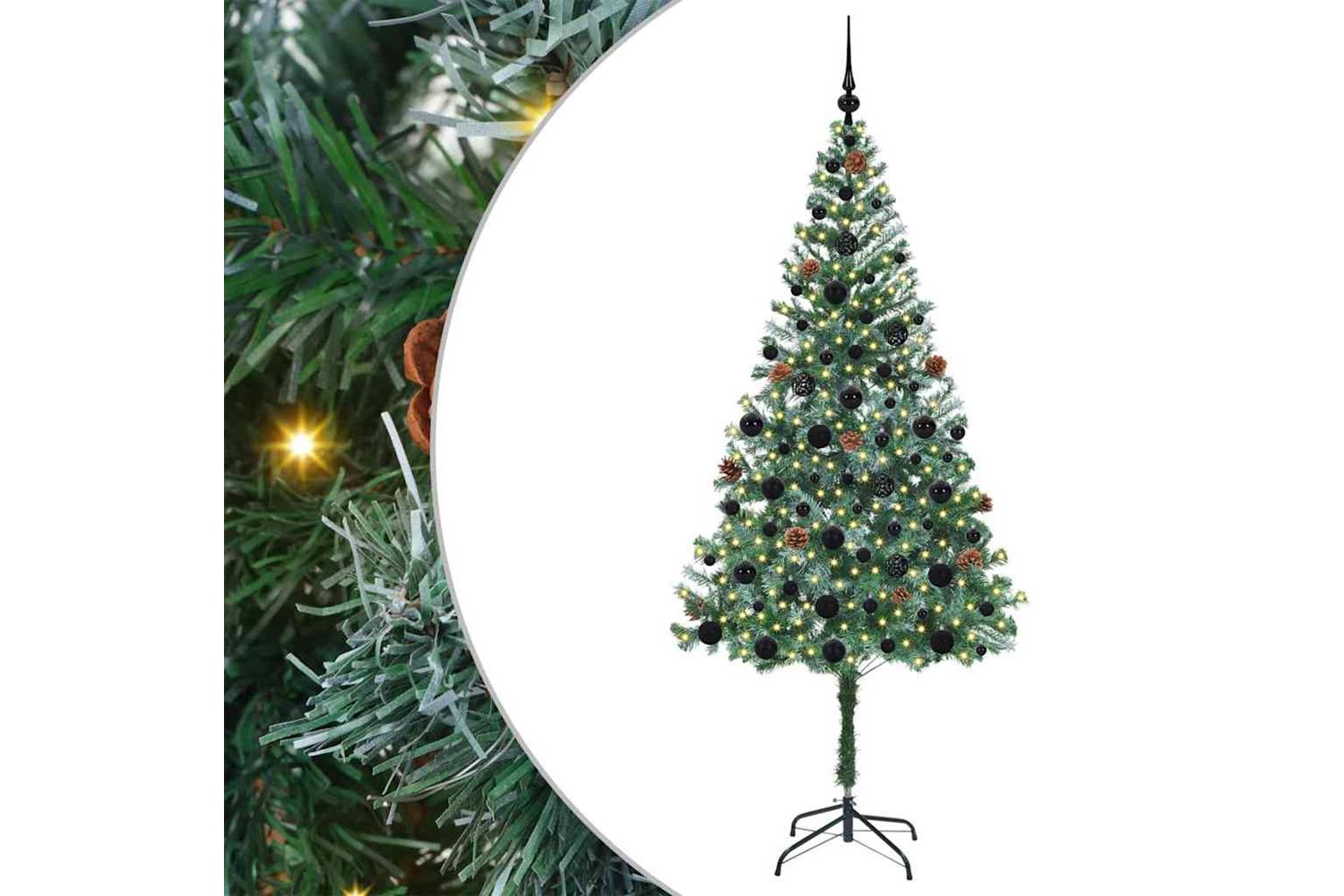Vidaxl Artificial Christmas Tree With Stand Green 180 Cm Pvc And Steel