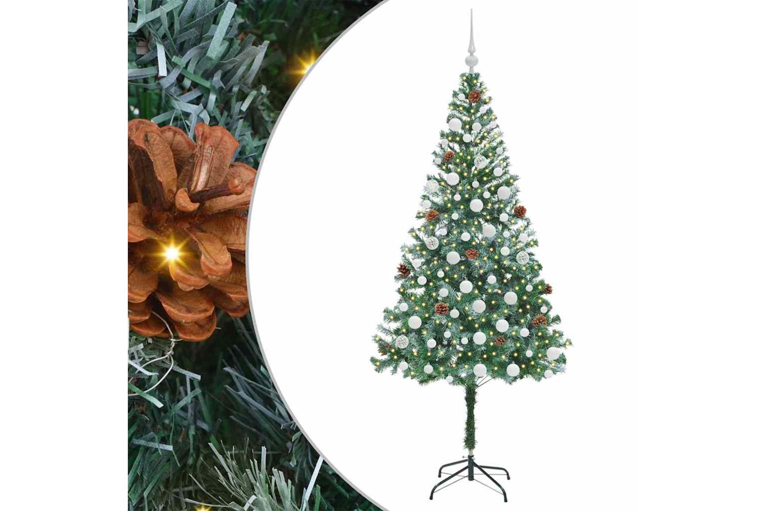 Vidaxl Artificial Christmas Tree With Stand Green 180 Cm Pvc And Steel