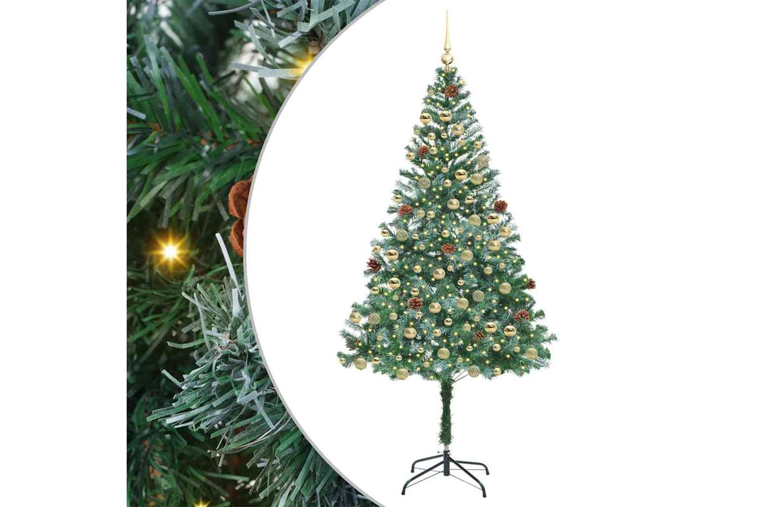 Vidaxl Artificial Christmas Tree With Stand Green 180 Cm Pvc And Steel