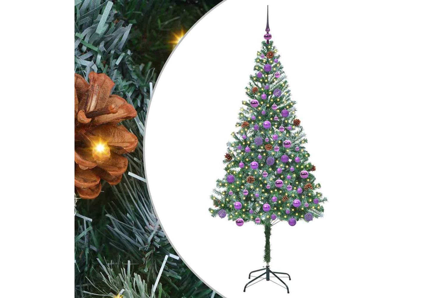 Vidaxl Artificial Christmas Tree With Stand Green 180 Cm Pvc And Steel