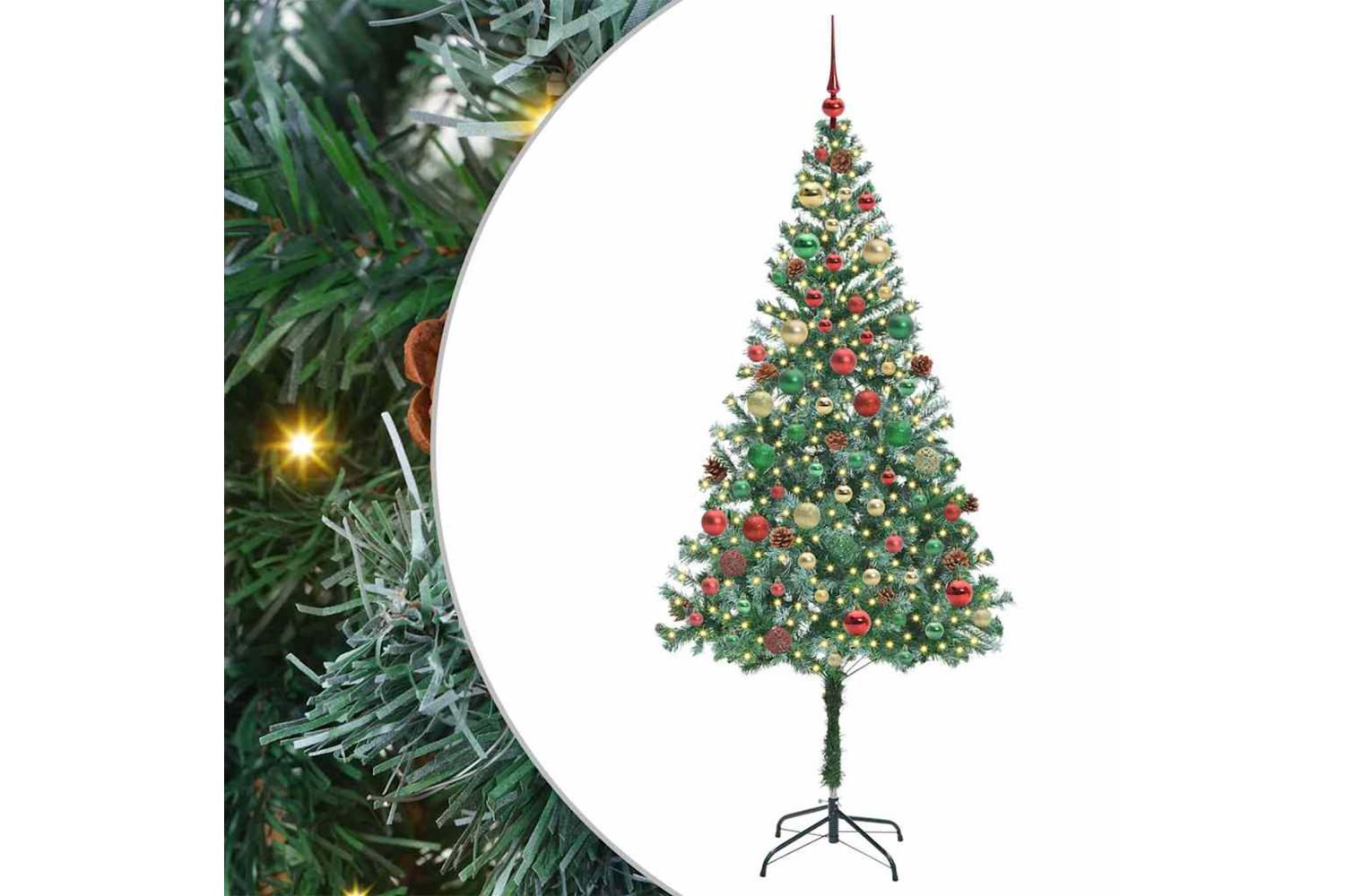 Vidaxl Artificial Christmas Tree With Stand Green 180 Cm Pvc And Steel