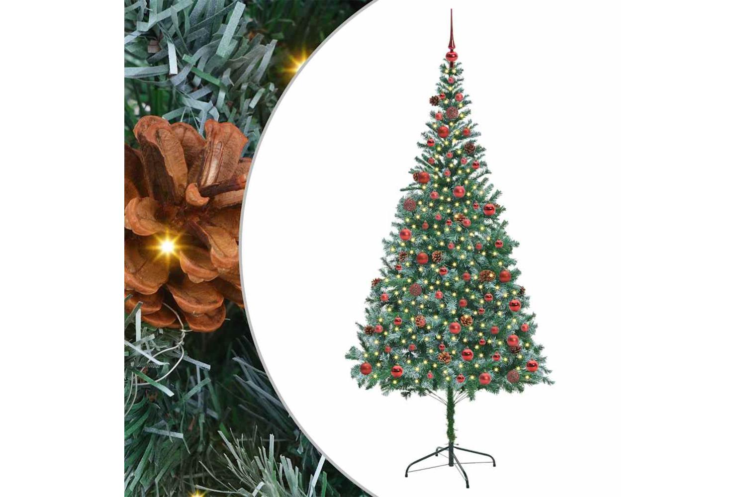 Vidaxl Artificial Christmas Tree With Stand Green 210 Cm Pvc And Steel