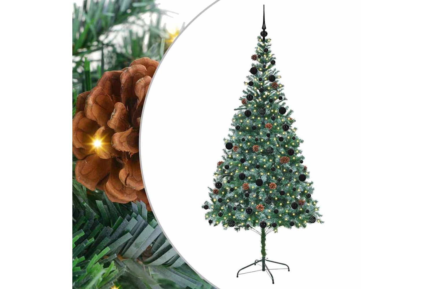 Vidaxl Artificial Christmas Tree With Stand Green 210 Cm Pvc And Steel